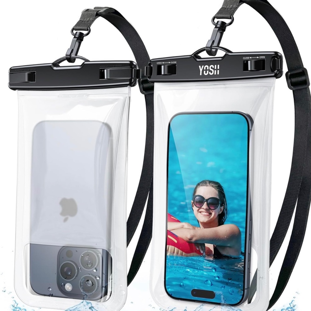 YOSH IPX8 Floating Waterproof Phone Pouch for phones up to 7.5"
